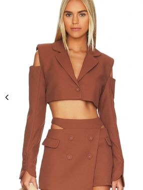 Alysa Crop Blazer For Love & Lemons
